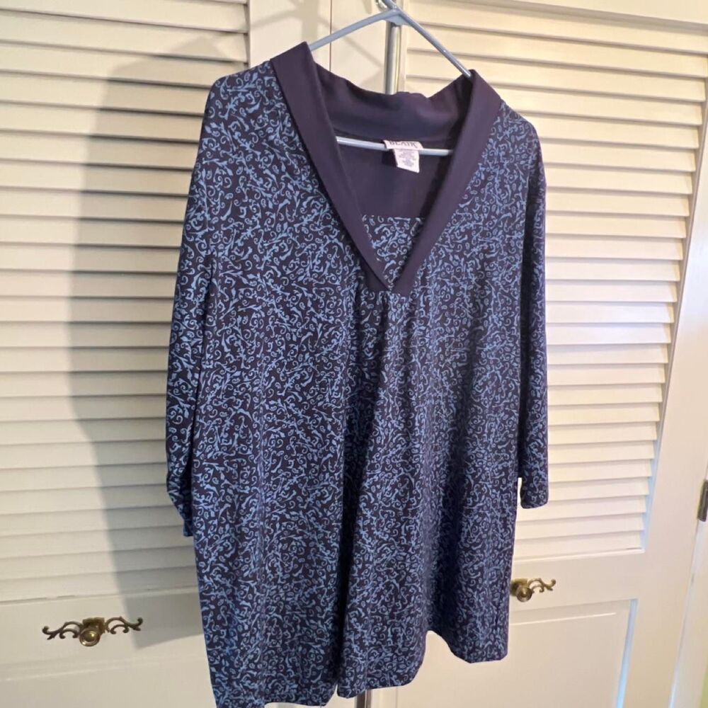 Blair Women's Blue and Navy Blouse